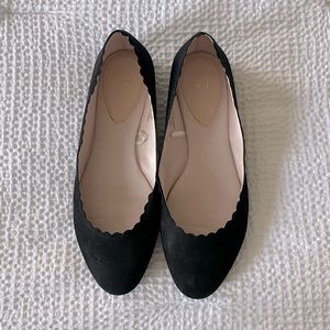 H&M scalloped ballet flats
